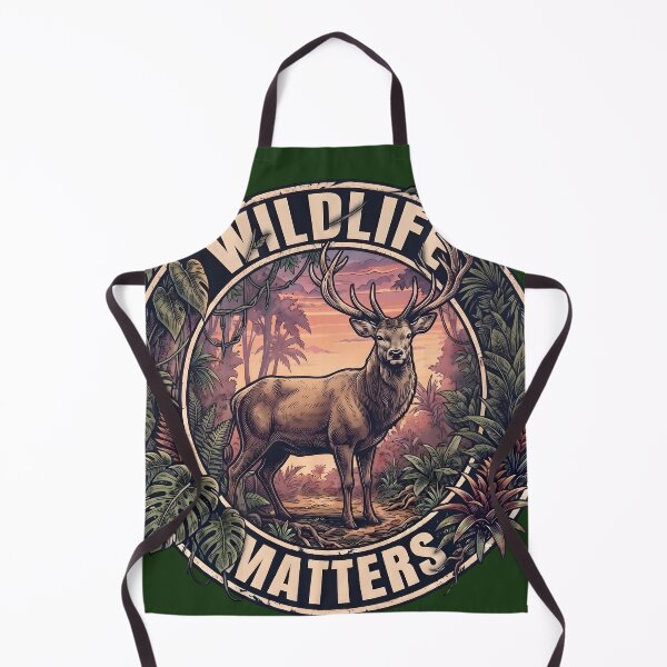 Item preview, Wildlife Matters Majestic Stag Deer Jungle Conservation Art designed and sold by artscripts.