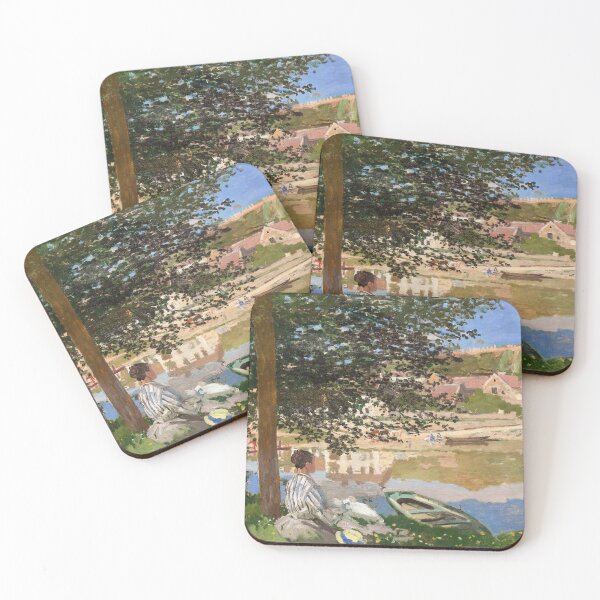 Item preview, River by Claude Monet Inspired Impressionist Landscape designed and sold by Matari-matari.