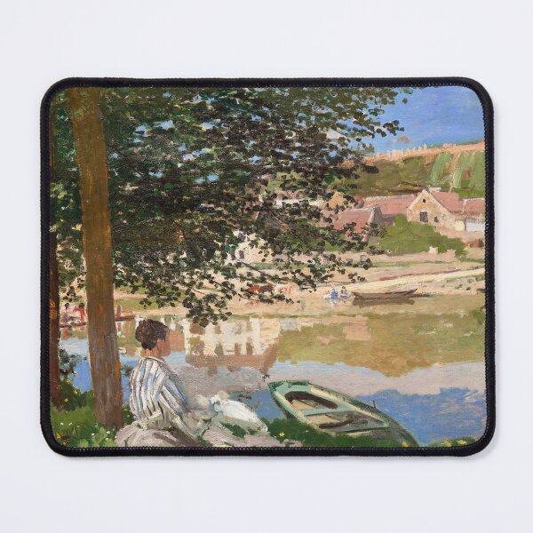 Item preview, River by Claude Monet Inspired Impressionist Landscape designed and sold by Matari-matari.