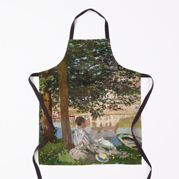 Item preview, River by Claude Monet Inspired Impressionist Landscape designed and sold by Matari-matari.