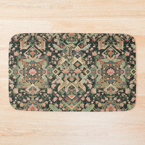 Item preview, Korean Traditional Dancheong Pattern with Spring Cherry Blossoms - Elegant Floral Art designed and sold by SOOstudio73.