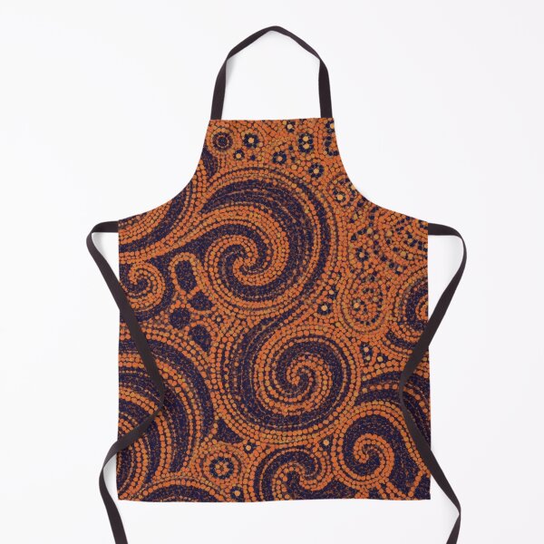 Item preview, Terracotta Amber Indigo Swirl Pointillism Aboriginal Dot Art designed and sold by GrinGalore.