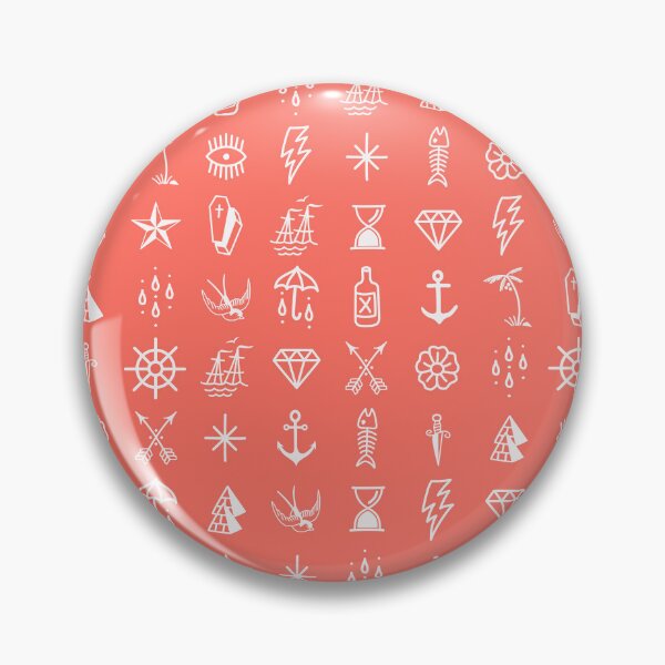 Item preview, Uncle Knuckles – White on Living Coral designed and sold by StudioNakamura.