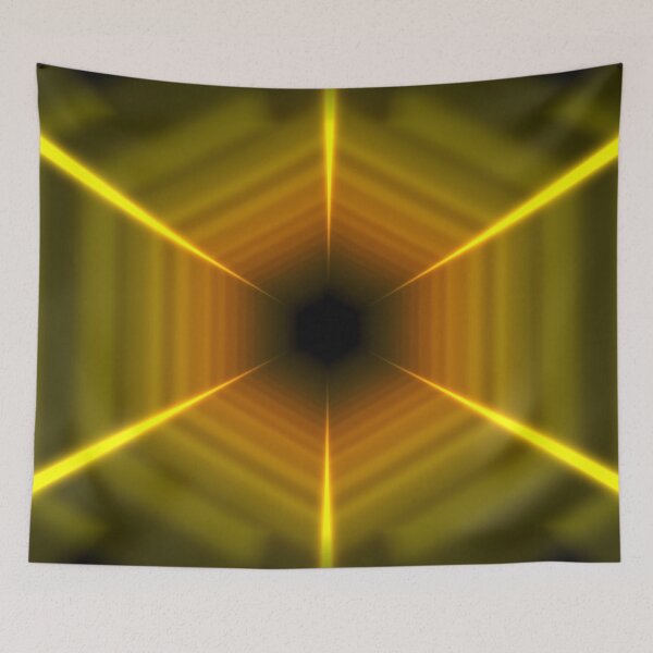 Item preview, Yellow to Orange Hexagonal Tunnel  designed and sold by Electric Shock!! Design.