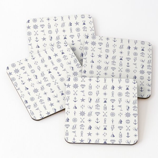 Item preview, Uncle Knuckles – Navy on Off White designed and sold by StudioNakamura.
