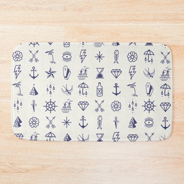Item preview, Uncle Knuckles – Navy on Off White designed and sold by StudioNakamura.
