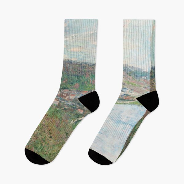Artikelvorschau, Stadtansicht von Claude Monet, Claude Monet inspirierte impressionistische Landschaft entworfen und verkauft von Matari-matari.