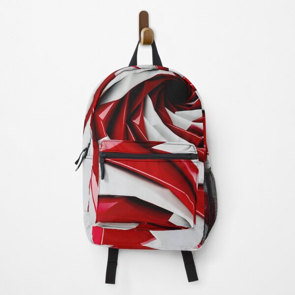 Item preview, Red and White Geometric Spiral designed and sold by Vicky Brago-Mitchell®.