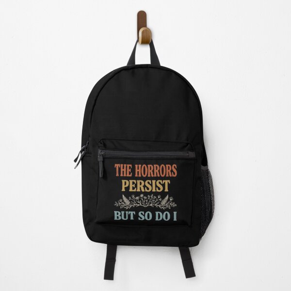 Item preview, The Horrors Persist But So Do I Vintage Flower Quote designed and sold by dudelinart.