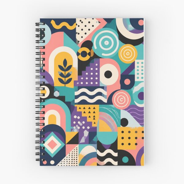 Item preview, Modern Abstract Geometric Pattern | Mid Century Shapes & Retro Colour Blocks designed and sold by My Gluten Free Life UK.