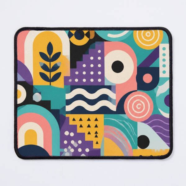 Item preview, Modern Abstract Geometric Pattern | Mid Century Shapes & Retro Colour Blocks designed and sold by My Gluten Free Life UK.