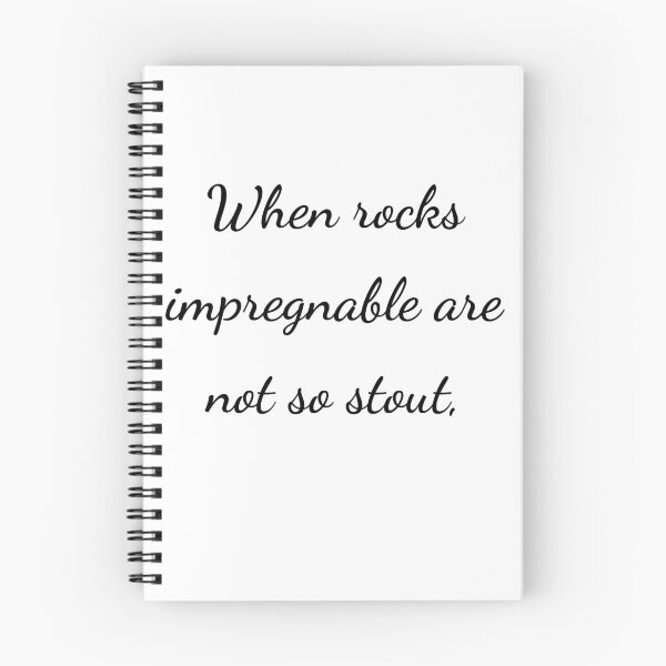 Item preview, “When rocks impregnable are not so stout,” - handwriting black designed and sold by ariksworld.