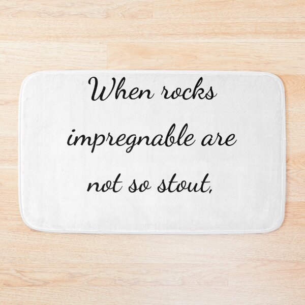 Item preview, “When rocks impregnable are not so stout,” - handwriting black designed and sold by ariksworld.