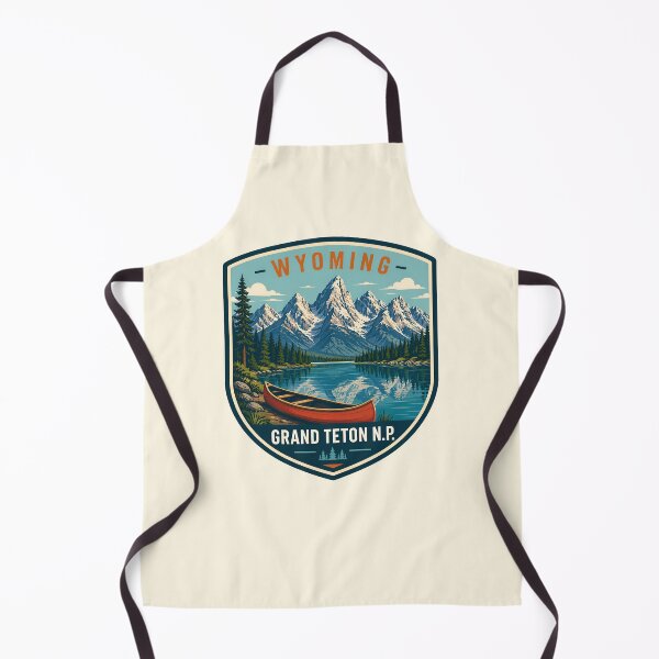 Item preview, Vintage Grand Teton NP Wyoming Canoe Badge designed and sold by Imaginationbeyond.