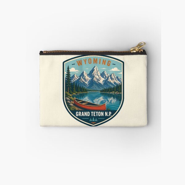 Item preview, Vintage Grand Teton NP Wyoming Canoe Badge designed and sold by Imaginationbeyond.