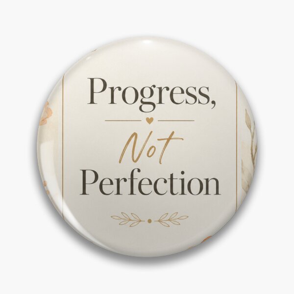 Item preview, Tytuł:  Progress Not Perfection Floral designed and sold by SylwiaStudio.