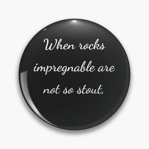 Item preview, “When rocks impregnable are not so stout,” - handwriting white designed and sold by ariksworld.