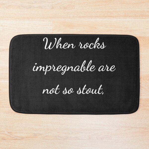 Item preview, “When rocks impregnable are not so stout,” - handwriting white designed and sold by ariksworld.