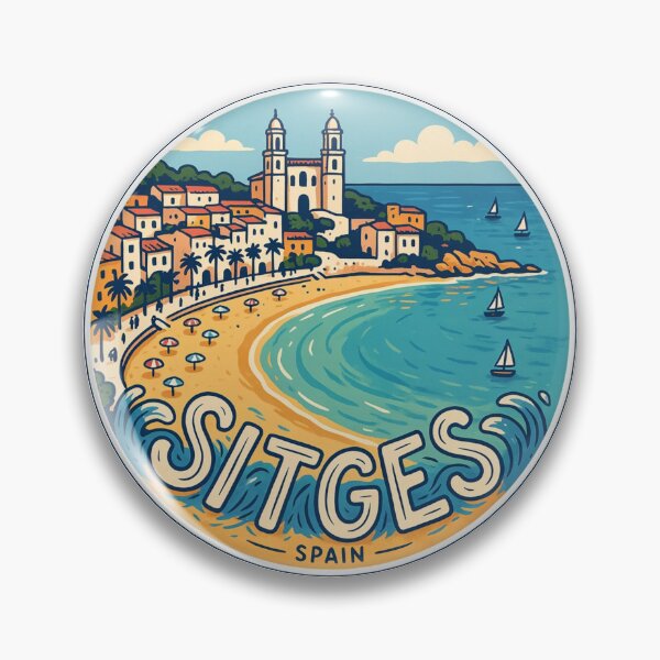Item preview, Sitges España: Mediterranean Beach designed and sold by CircinusStore.