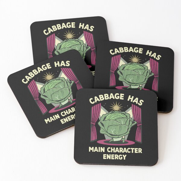 Item preview, Cabbage Has Main Character Energy – Fun Vegetable Design designed and sold by dude-sign.