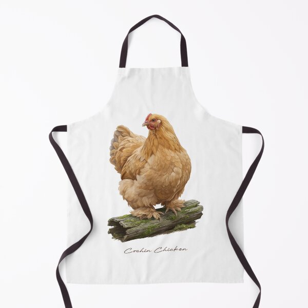 Item preview, Cochin Chicken on Mossy Log Bird Illustration designed and sold by Takeda-art.
