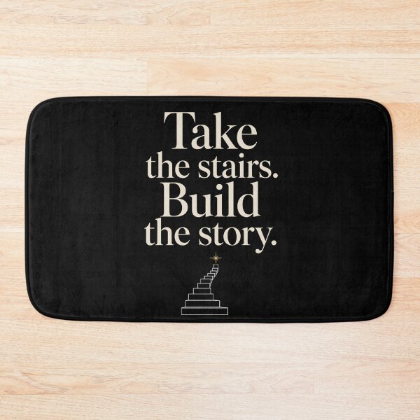 Item preview, Take the Stairs Build the Story Motivational Quote Design designed and sold by Tharaazu.