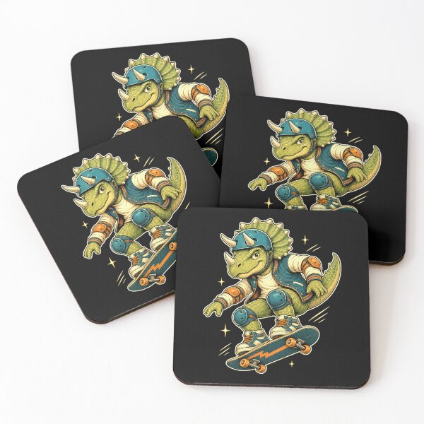 Item preview, Skateboarding Triceratops Dinosaur Skateboard Skater Kids designed and sold by JackCurtis1991.