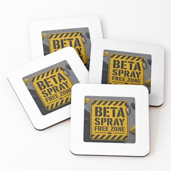Item preview, Beta Spray Free Zone Funny Climbing Gym Warning Sign Tee Sticker Climber Gift designed and sold by sharifex.