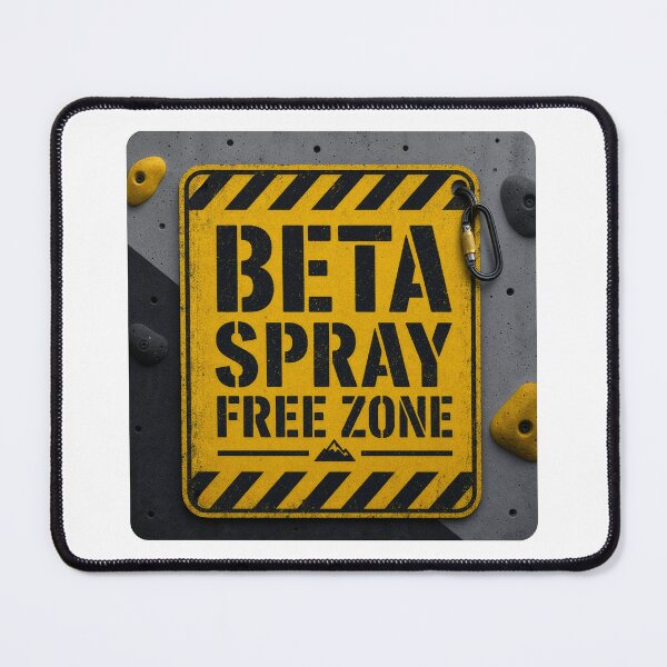 Item preview, Beta Spray Free Zone Funny Climbing Gym Warning Sign Tee Sticker Climber Gift designed and sold by sharifex.