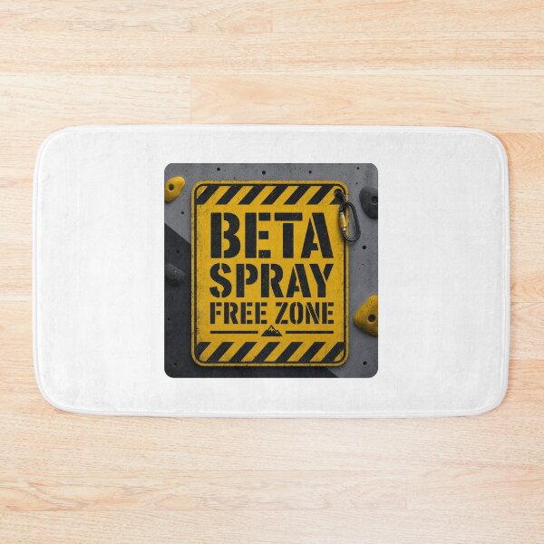 Item preview, Beta Spray Free Zone Funny Climbing Gym Warning Sign Tee Sticker Climber Gift designed and sold by sharifex.