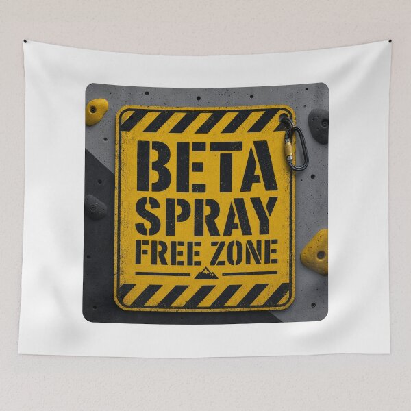 Item preview, Beta Spray Free Zone Funny Climbing Gym Warning Sign Tee Sticker Climber Gift designed and sold by sharifex.