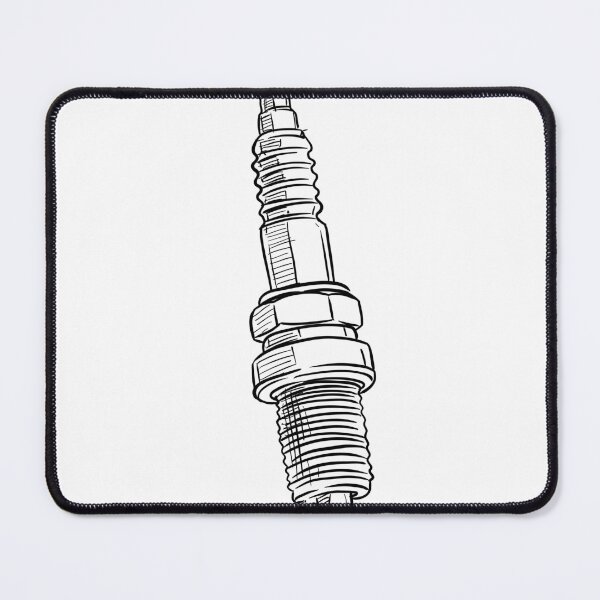 Item preview, Minimalist Spark Plug Illustration – Classic Automotive Mechanic Garage Art for Car Enthusiasts, Engine Lovers, Racing Fans, and Vintage Workshop Style Design designed and sold by Ikochane.