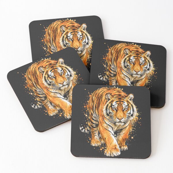 Item preview, Majestic Bengal Tiger Watercolor Art – Powerful Wildlife Illustration designed and sold by ColorSplash123.
