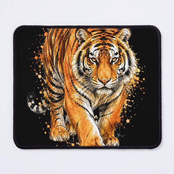 Item preview, Majestic Bengal Tiger Watercolor Art – Powerful Wildlife Illustration designed and sold by ColorSplash123.