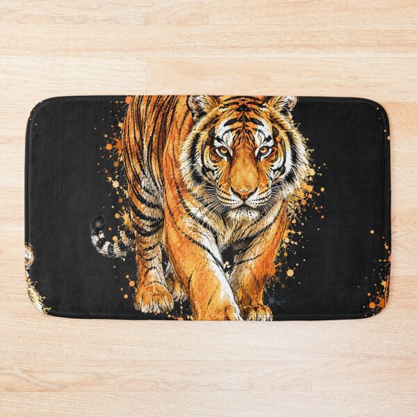 Item preview, Majestic Bengal Tiger Watercolor Art – Powerful Wildlife Illustration designed and sold by ColorSplash123.