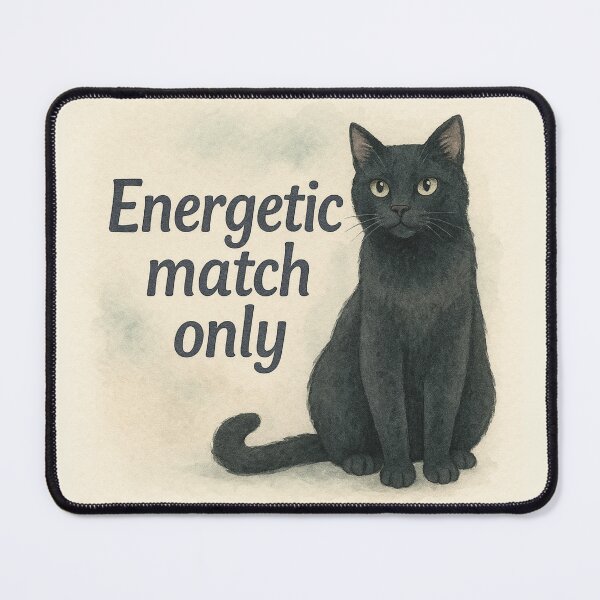 Item preview, Energetic match only Cat designed and sold by Krachtvanjehart.