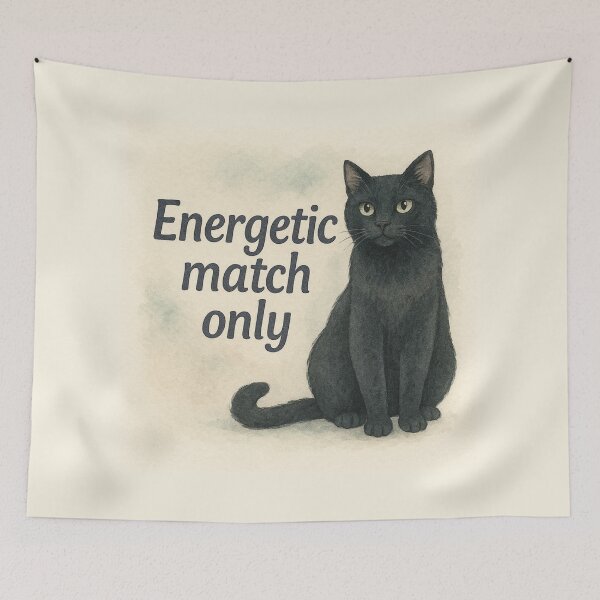 Item preview, Energetic match only Cat designed and sold by Krachtvanjehart.