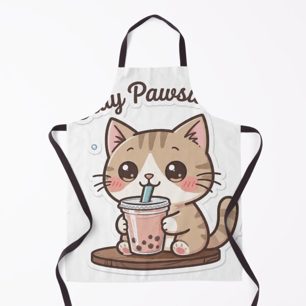Item preview, Stay Pawsitive - Cute Boba Cat Kawaii Design designed and sold by Xenovita.