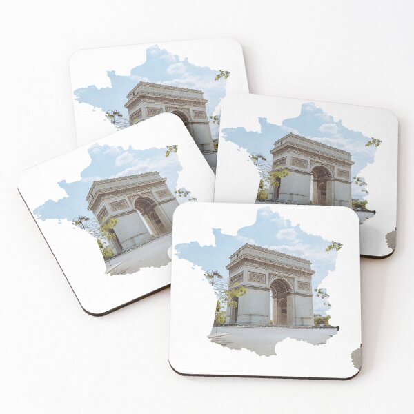 Item preview, France Map Arc de Triomphe Paris Architecture Silhouette designed and sold by Maroan93.