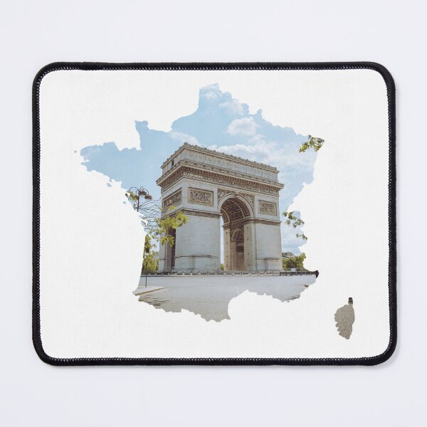 Item preview, France Map Arc de Triomphe Paris Architecture Silhouette designed and sold by Maroan93.
