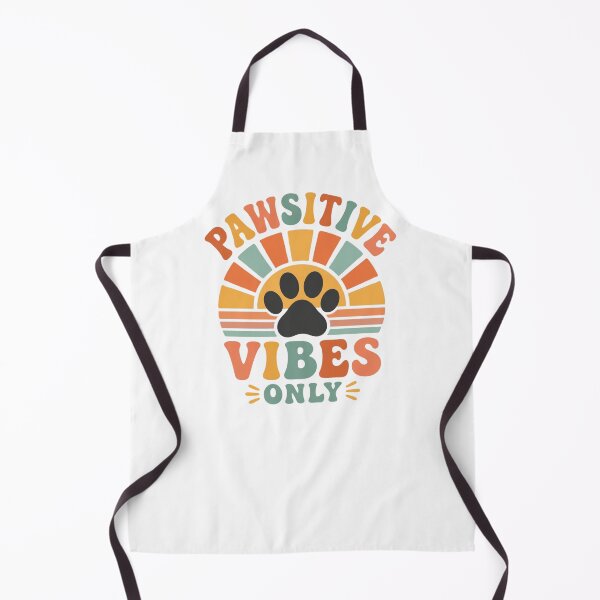 Item preview, Pawsitive Vibes Only Retro Dog Paw Print designed and sold by Cerys-GS.