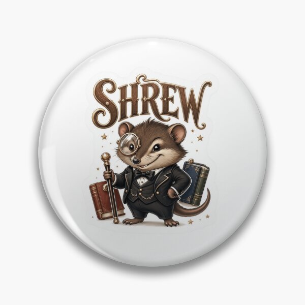Item preview, SHREW Clever Gentleman Sticker designed and sold by Imaginarium of Chaos falcon88 .