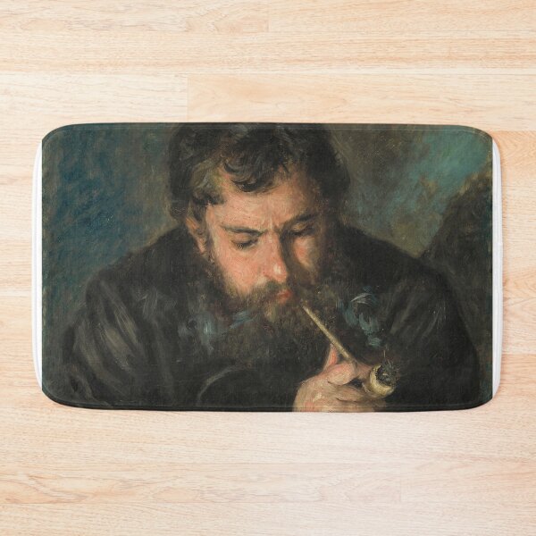 Item preview, Dreamy Monet-Inspired Nature Painting man with pipe designed and sold by Matari-matari.