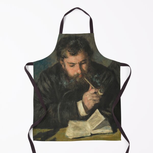Item preview, Dreamy Monet-Inspired Nature Painting man with pipe designed and sold by Matari-matari.