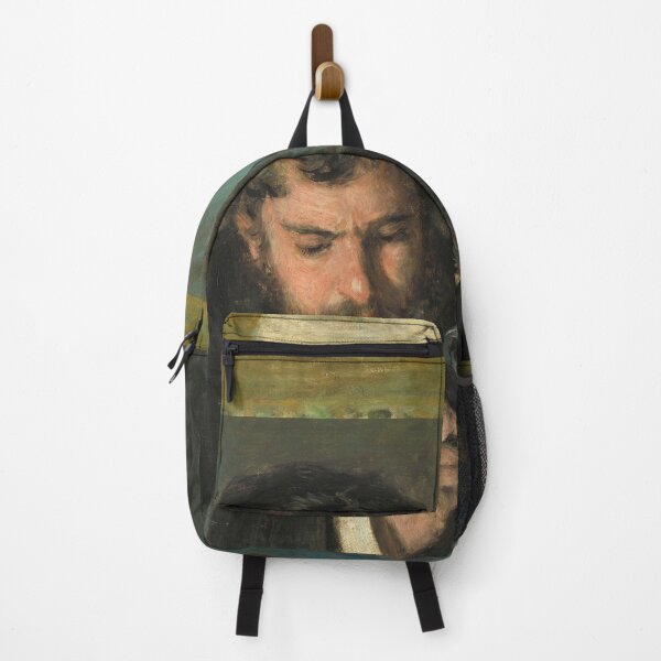 Item preview, Dreamy Monet-Inspired Nature Painting man with pipe designed and sold by Matari-matari.