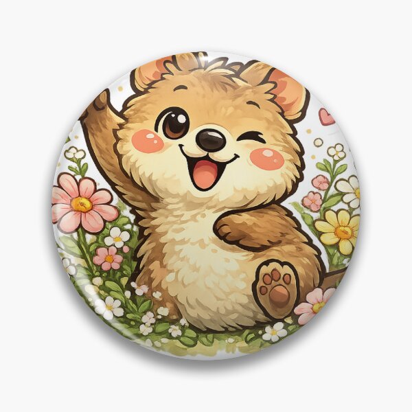 Item preview, Smiling Hamster Flower Garden designed and sold by InkPixell.