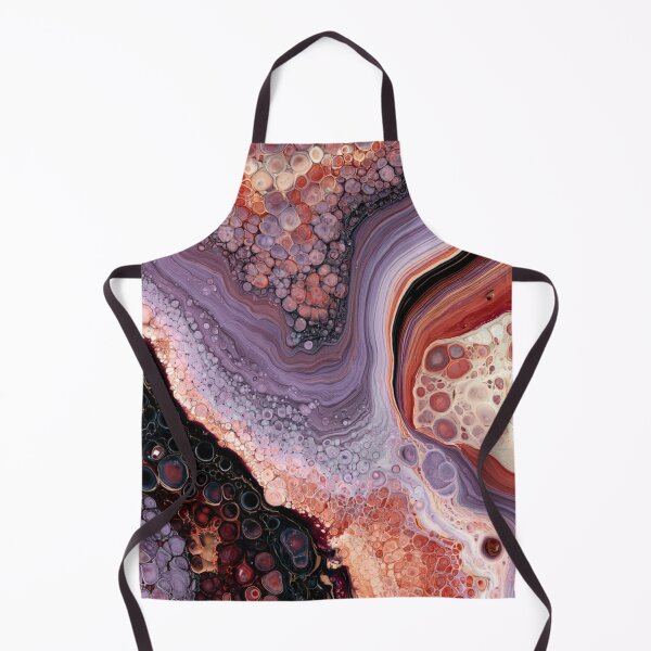 Item preview, Mauve Purple Terracotta Agate Fluid Marble Cellular Abstract Art designed and sold by GrinGalore.