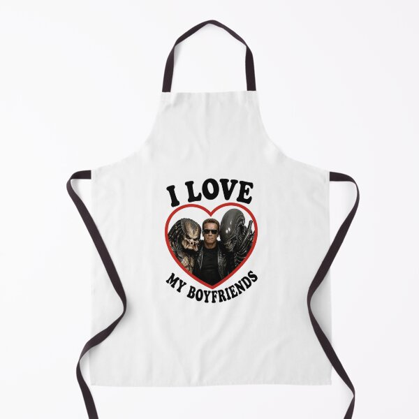 Item preview, arnold schwarzenegger predator xenomorph alien i love my boyfriends birthday funny prank meme gift weird designed and sold by CheeseBlueprint.