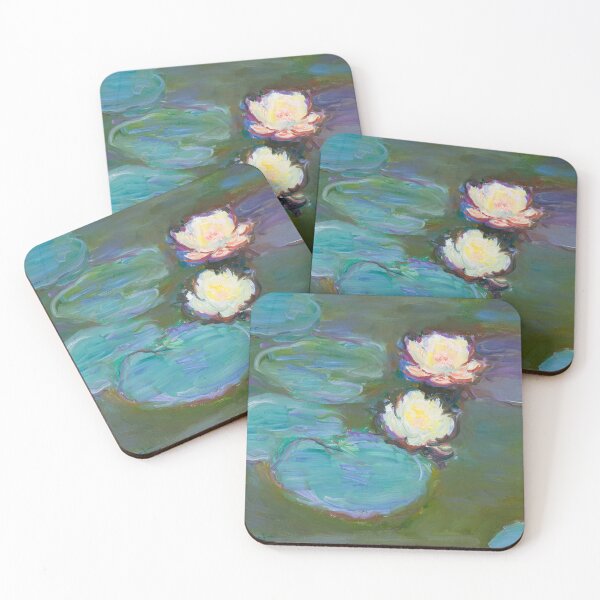Item preview, Water Lily Garden – Monet Inspired Art famous paintings designed and sold by Matari-matari.