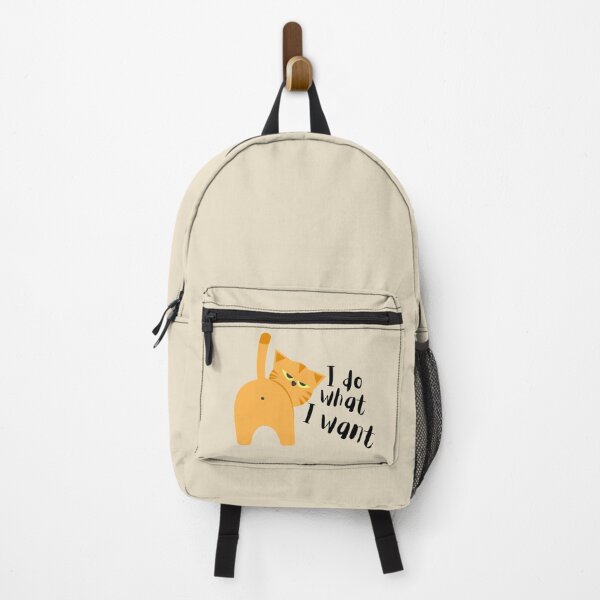Item preview, I Do What I Want – Grumpy Animal Ginger Cat Minimalist Funny Cat Lover Gift designed and sold by Artycom.